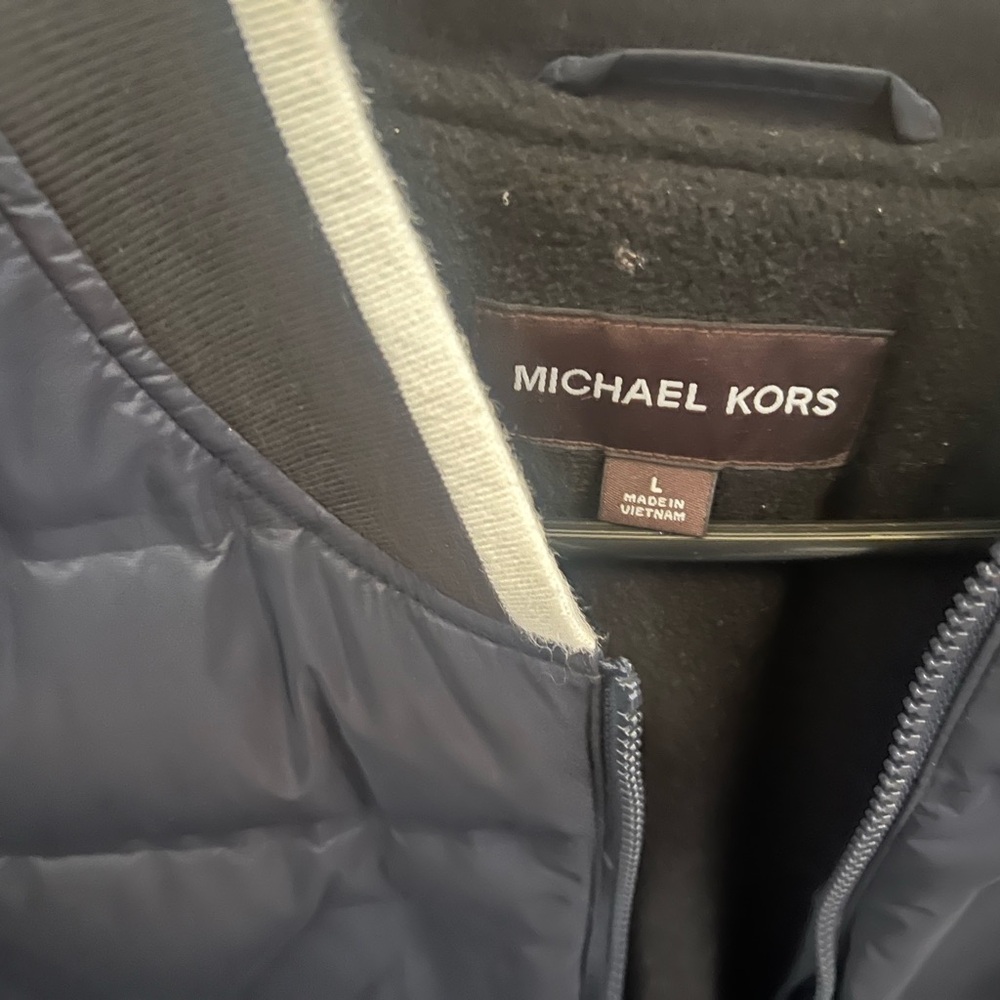 Michael Kors Navy Quilted Jacket - Picture 3 of 6